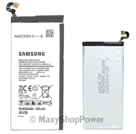 SAMSUNG BATTERIA LITIO INTEGRATA ORIGINALE EB BG920AB BULK PER GALAXY