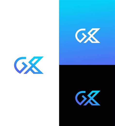 Premium Vector Gx Xg Letter Logo Icon Brand Identity Template