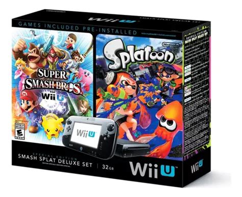 Nintendo Wiiu Smash Splat Deluxe Set Desbloqueado Hd Gb