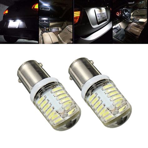 10 X BA9S T11 T4W 4014 LED 24 SMD Car Interior Side Lamp Bulb Super