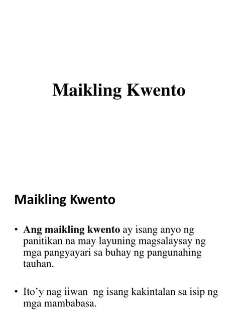 Apat Na Uri Ng Maikling Kwento Huxley Sanaysay