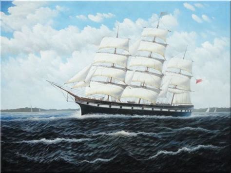 Sailing Ship Oil Painting At Paintingvalley Explore Collection Of