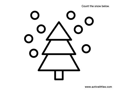 Christmas Tree Outline - Active Littles