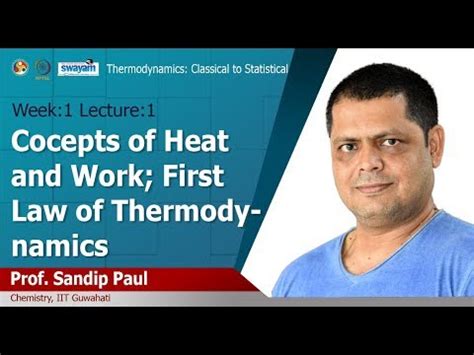 Learn Lec 01 Concepts Of Heat And Work First Law Of Thermodynamics