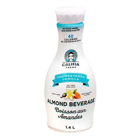 Califia Farms Almond Milk Beverage Vanilla Unsweetened L Whistler