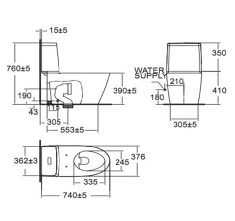 American Standard Acacia Supasleek Close Coupled Water Closet