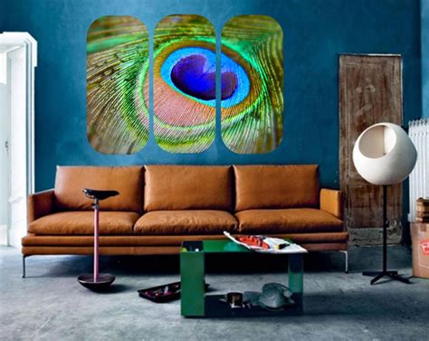 Peacock Wall Decal 3 Piece Peacock Photo Vinyl Wall Decal Peacock Sticker Peacock Home Decor