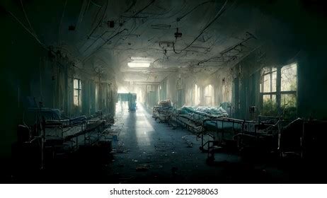 Old Abandoned Hospital Interior Creepy Stock Illustration 2212988627 ...