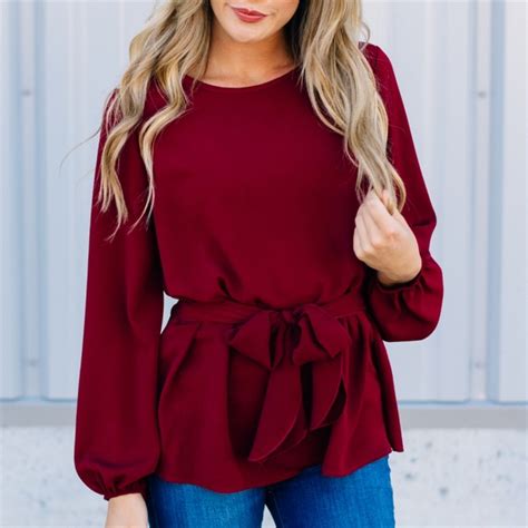 Tie Waist Top Tie Waist Top Tops Classy Wardrobe