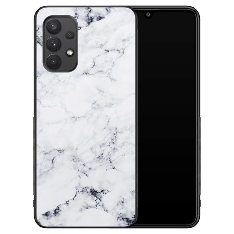 Samsung Galaxy A32 4G hoesje - Marmer grijs - Leuke Telefoonhoesjes