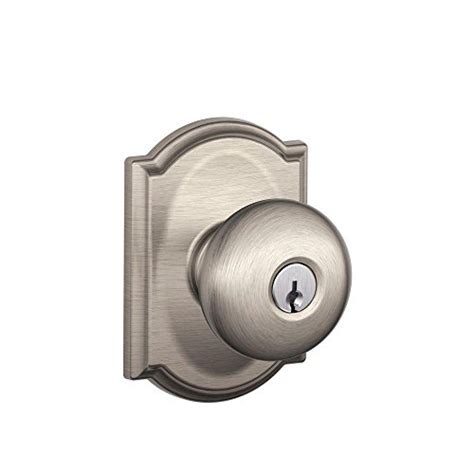 Upc 043156453269 Schlage F51a Ply 619 Cam Plymouth Knob With Camelot Trim Keyed Entry Lock