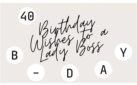 40 Happy Birthday Wishes to a Lady Boss | I-Wish-You