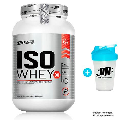 Ripley PROTEÍNA UNIVERSE NUTRITION ISO WHEY 90 1 2KG CHOCOLATE SHAKER