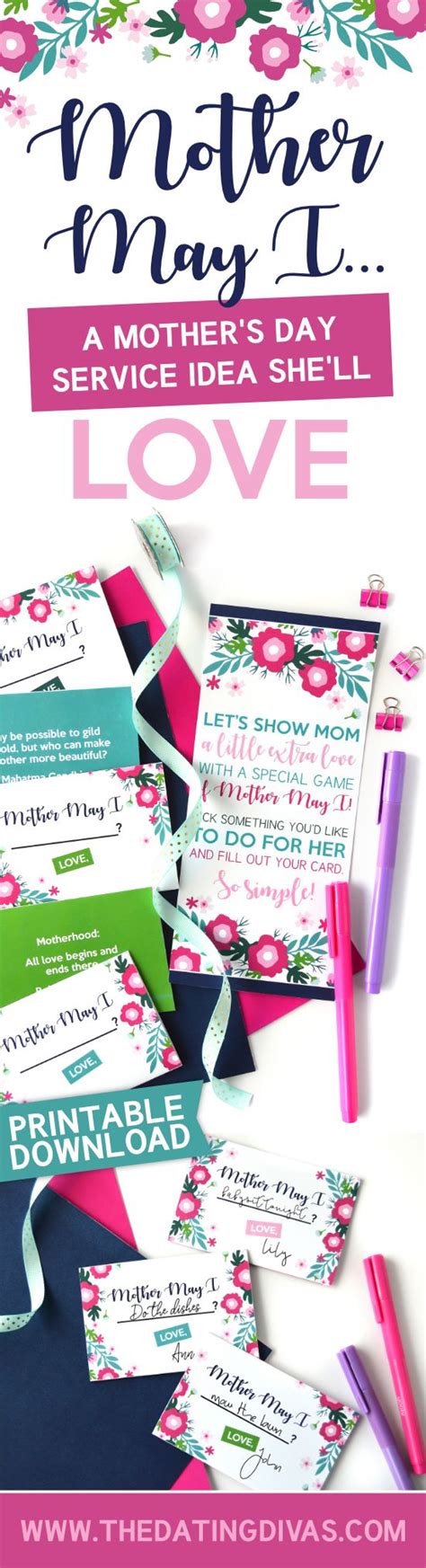 Mother May I? Game | Diy mothers day gifts, Mother's day games, Mother ...