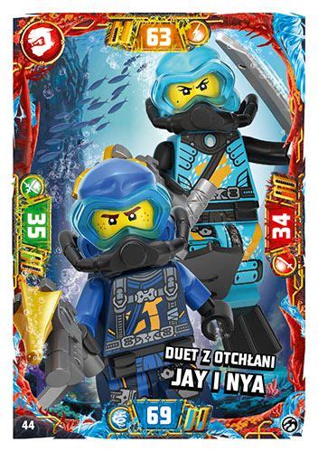 LEGO NINJAGO TCG7 Nr 44 Duet z otchłani Jay i Nya Kultowy pl