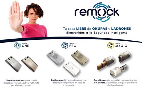 Remock Rlp G Cerradura De Seguridad Invisible Con Mandos W V