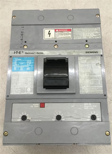 Siemens Ite Sentron Series Circuit Breaker Jxd B Ac