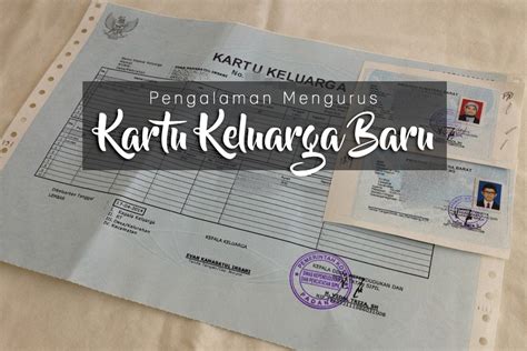 Mengurus Kartu Keluarga KK Baru