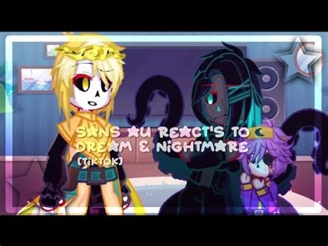 Sans Au React S To Dream Nightmare RUS ENG YouTube