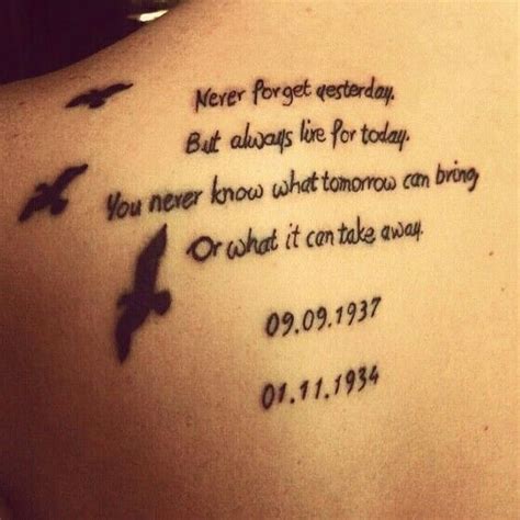 Never Forget Yesterday But Always Live For Today You Never Know What