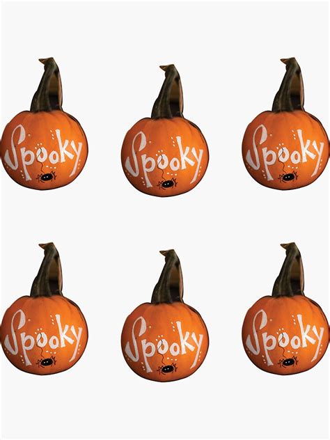 The Spooky Halloween Pumpkins Sticker Pack Sticker For Sale By Teeq