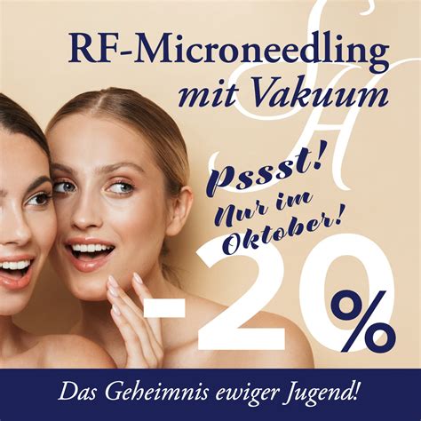 20 Rabatt Auf RF Microneedling Mit Vakuum Nur Im Oktober Swiss