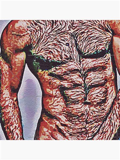 Hairy Daddy Homoerotic Gay Art Male Erotic Nude Male Nudes Male Nude Coasters Set Of 4