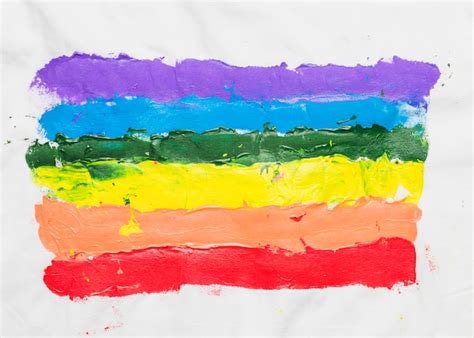 Gay Flag Colors Art Overopl