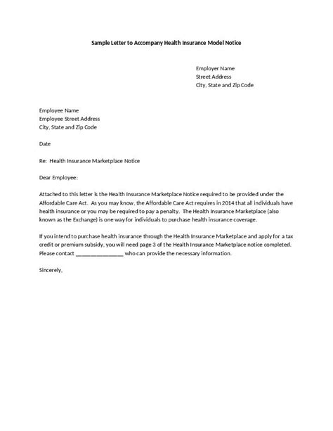 Proof Of Health Insurance Coverage Letter From Employer Template