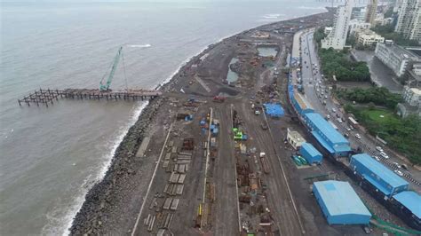 Mumbai Coastal Road Project Photos Of Progress Work The Times Of India