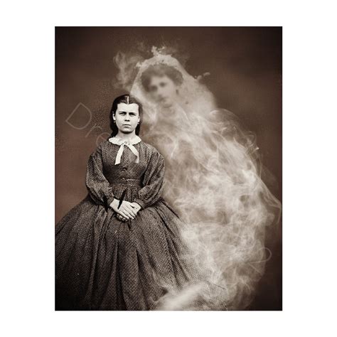 Ghost Portrait Creepy Photo Horror Vintage Printable Victorian Etsy