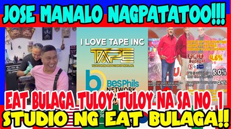 Jose Manalo Nagpa Tatoo Sa Boracay Nasaktan Eat Bulaga Lalong