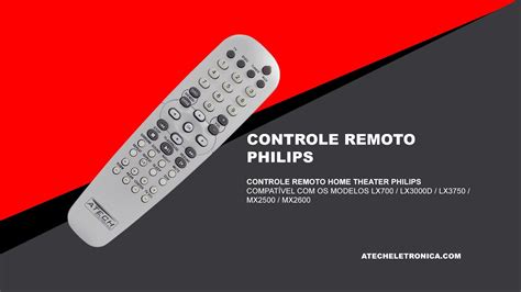 Controle Remoto Home Theater Philips LX700 LX3000D LX3750 MX2500