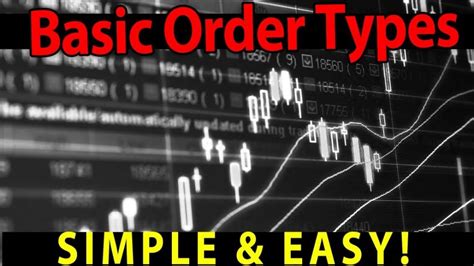 Forex Stock Market Order Types Market Orders Limit Orders Stop Loss