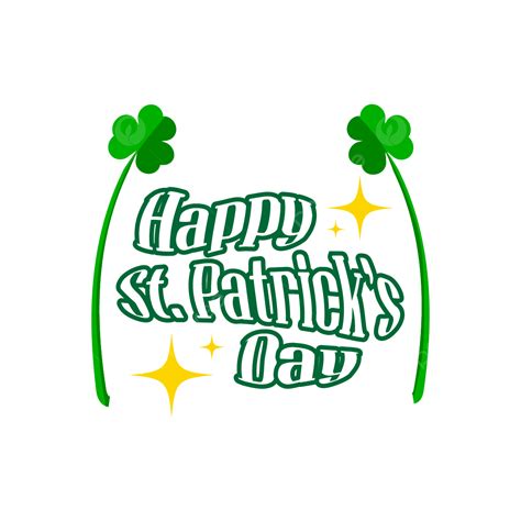 St Patricks Day Vector Art Png St Patrick S Day Wish Two Clover