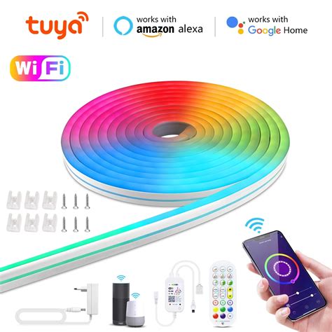 Tuya Smart Life Wifi Led Neon Light Strip Led Lights Strip Wifi