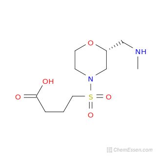 Methylamino Methyl Morpholine Sulfonyl Butanoic Acid Structure