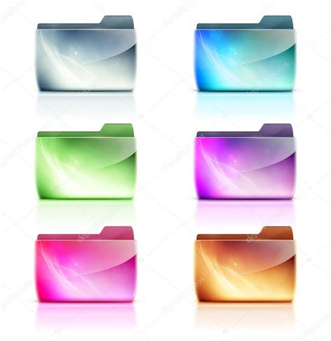 Folder Icons Stock Vector By Ladyann 9920410