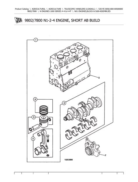 PPT JCB 530 95 Telescopic Handlers Loadall Parts Catalogue Manual