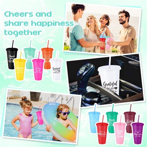 Skylety 24 Pcs Thank You Ts 24 Oz Tumbler Cup Inspirational Tumbler