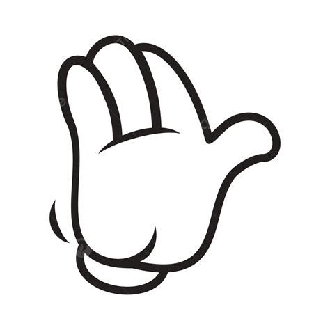 Finger Cartoon Hand Showing Five Fingers Greeting, Finger, Cartoon, Greeting PNG and Vector with ...