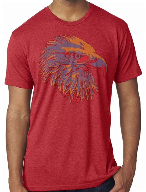 Faded Eagle T Shirt Vintage Style Mens Graphic Tees Etsy