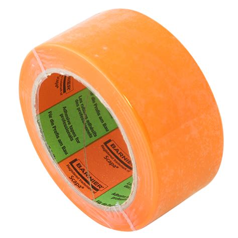 Ruban Adh Sif Pvc Plastifi Orange Barnier Mm X M Scapa