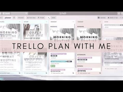 HOW I DIGITALLY PLAN USING TRELLO AESTHETIC PLANNER Planner