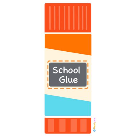 FREE School Glue Stick Clipart | Pearly Arts