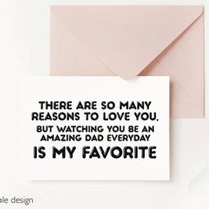 PRINTABLE Sentimental Fathers Day Card for Husband, Sweet Card for ...