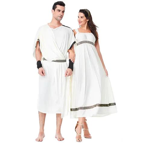 Adult Lovers Clothes Ancient Greek Mythology God And Goddess Athena Cosplay Halloween Costume