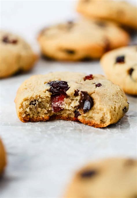 Cranberry Almond Chocolate Chip Cookies Low Carb And Gluten Free