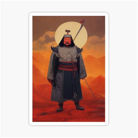 "Genghis Khan" Sticker for Sale by Rostara | Redbubble