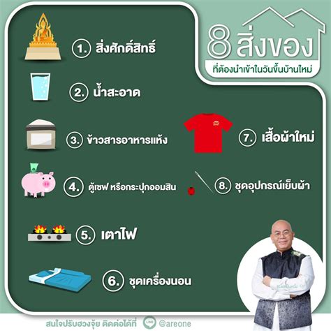 8 สิ่งของที่ต้องนำเข้าในวันขึ้นบ้านใหม่ โดย ซินแสเป็นหนึ่ง